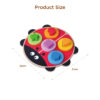 Water paint safely ladybug shaped rotating top game wooden gear toys