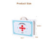 Role play game medical equipment carry case simulation play toy doctor set wooden for kids