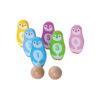 Popular New Arrival Animal Penguin Wooden Toys Bowling Game Set