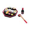 Educational Japan Simulation Sushi Lunch Box Plate Wooden Food Set Kitchen Toy For Children Gift
