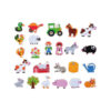 Montessori custom alphabet farm animals fridge wooden magnetic puzzle Kids Toys