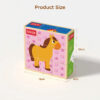 Educational Learning Animal Horse Expression Puzzle Building Blocks Toy