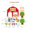 Wholesale MDF montessori animals educational wooden happy farm toys