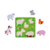 Educational custom wooden animal shaped 3D jigsaw puzzle kids cartoon toy wooden animal puzzle