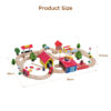 Educational learning diy racing 69pcs classic railway toys road car tracks wooden train track set