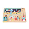 New Preschool Wooden Space Busy Board Toy Educational Toy Set