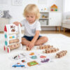 Wooden Reading Blocks Short Vowel Rods Spelling Games