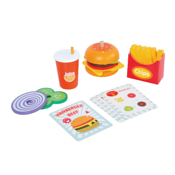 Hamburger Stacking Toys Montessori Fine Motor Toys for 3 4 5 Year Old - Image 4