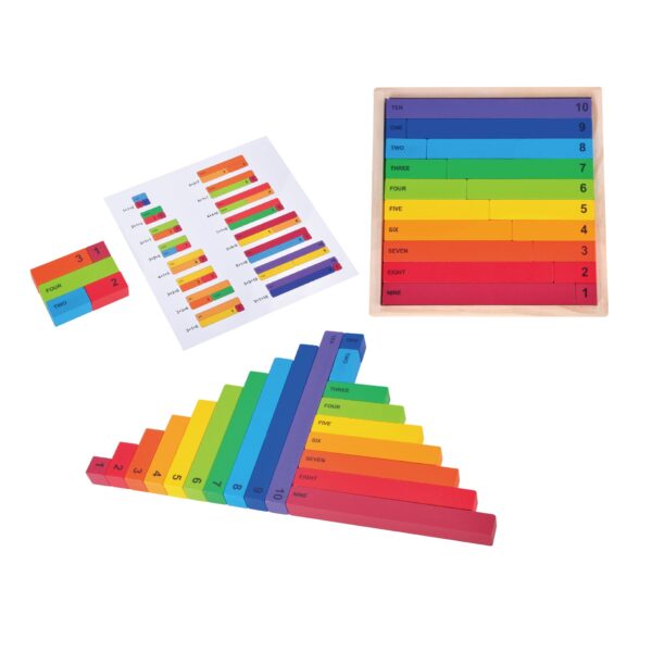 Math Blocks, Counting Blocks, Montessori Math, Fraction Bars