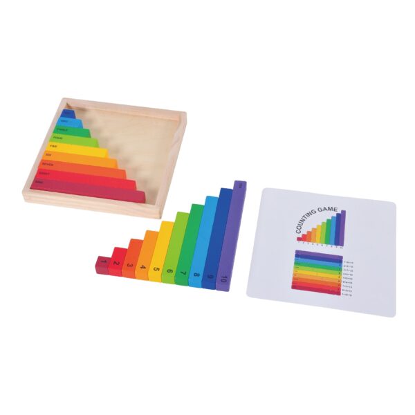 Math Blocks, Counting Blocks, Montessori Math, Fraction Bars - Image 2