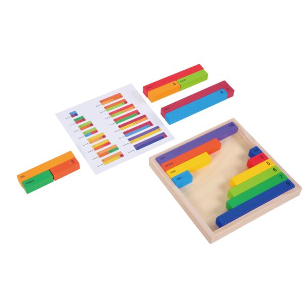 Math Blocks, Counting Blocks, Montessori Math, Fraction Bars - Image 3