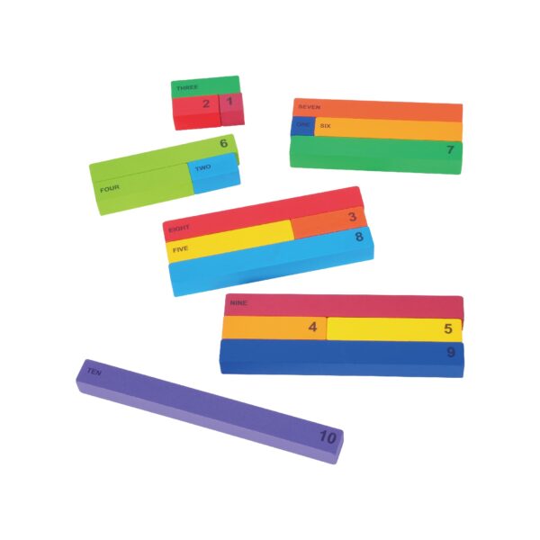 Math Blocks, Counting Blocks, Montessori Math, Fraction Bars - Image 5