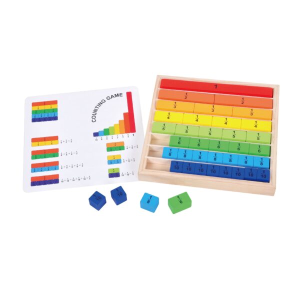 Colorful Math Fraction Learning Toy