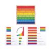 Wooden Montessori Teaching Aids Math Toys Color Fraction Sticks Kindergarten Early Educational Toys for Kids