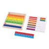 Wooden Montessori Teaching Aids Math Toys Color Fraction Sticks Kindergarten Early Educational Toys for Kids