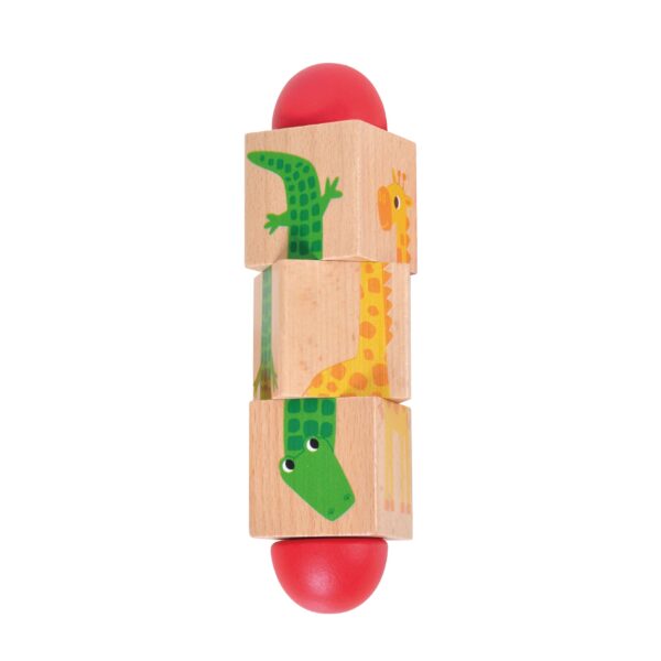 Wooden Bead Maze-Color Shape Stacking Toy-Twisting Block - Image 4