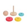 4 in 1 Wooden Toys for Baby Boy Girl, Color&Shape Sorting Learning Matching Game