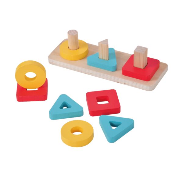 4 in 1 Wooden Toys for Baby Boy Girl, Color&Shape Sorting Learning Matching Game - Image 4