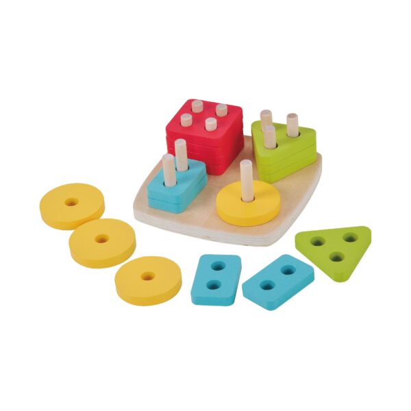 Wooden Montessori Toys 4 in 1 Learning Educational Toys for Toddler with Educational Box - Image 5