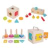 Montessori Toys 4 in 1 Toy kit Box Learning Educational Set Wooden Toys