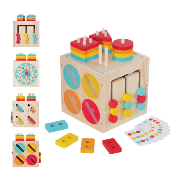 Wooden Activity Play Cube