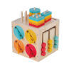 Montessori Wooden Activity Cube 5 in 1 Multifunctional Box Game Wooden Children's Educational Toy