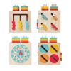 Montessori Wooden Activity Cube 5 in 1 Multifunctional Box Game Wooden Children's Educational Toy