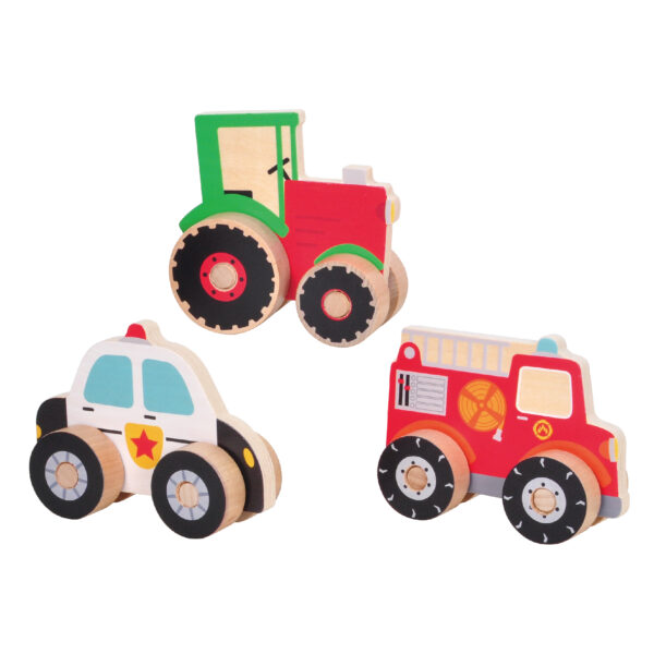 Wooden Building Car Learning Set