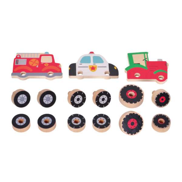 Wooden Building Car Learning Set - Image 2