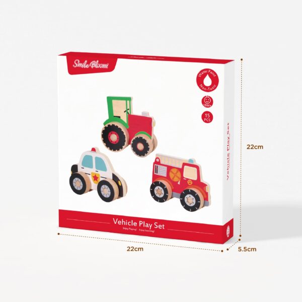 Wooden Building Car Learning Set - Image 7