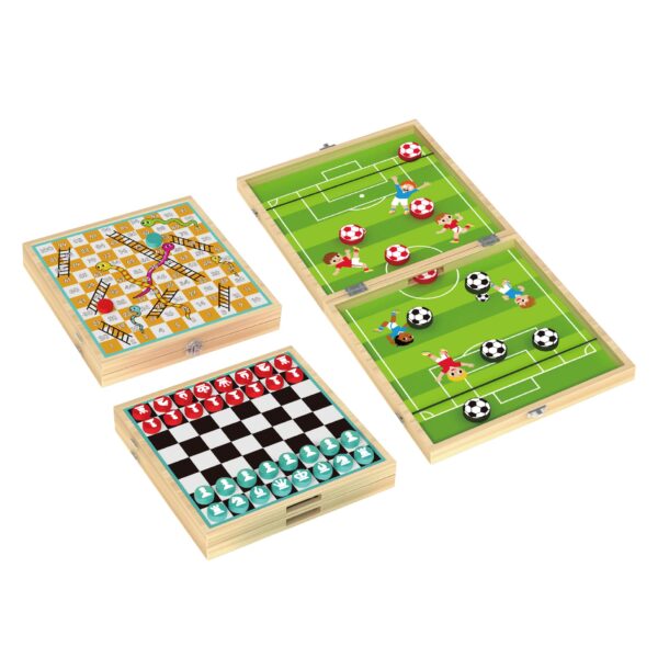 Football Desktop Puzzle Game Kid Toy 3 in 1 Game