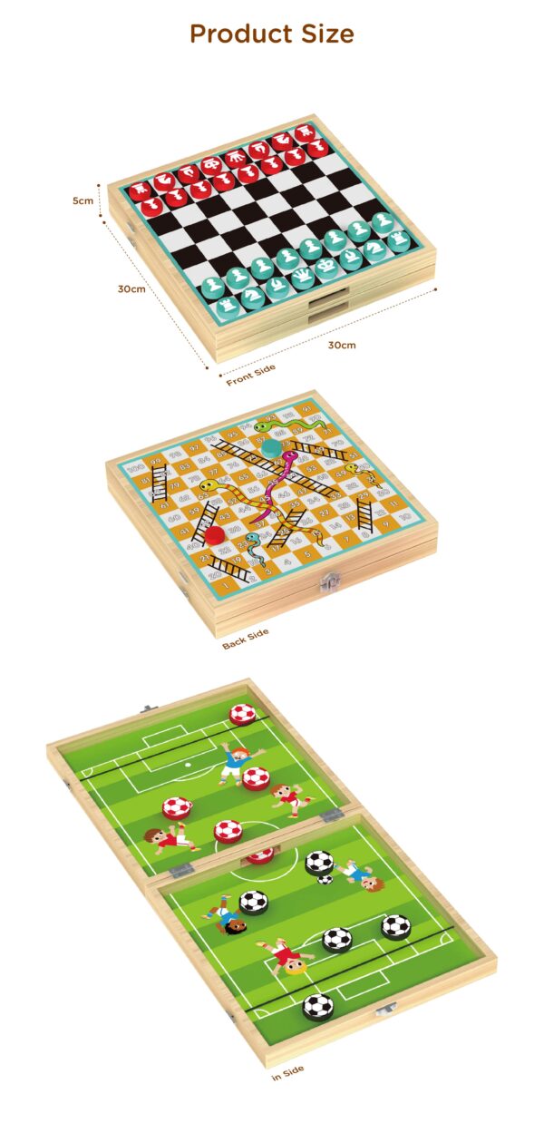 Football Desktop Puzzle Game Kid Toy 3 in 1 Game - Image 6