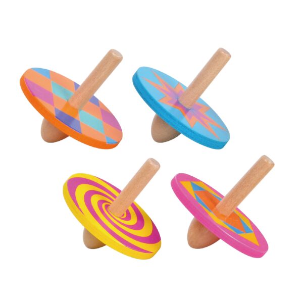 Wood Spinning Tops, Wooden Gyroscopes, Standard Tops, Education Toys