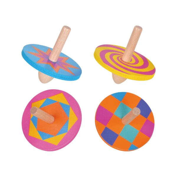 Wood Spinning Tops, Wooden Gyroscopes, Standard Tops, Education Toys - Image 2