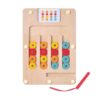 Montessori children's wooden four-color mobile game toys classification quantity cognitive toys preschool educational games