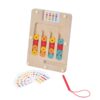 Montessori children's wooden four-color mobile game toys classification quantity cognitive toys preschool educational games