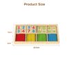 Montessori Children's Wooden Math Block Education Early Puzzle Learning Counting Stick Toy
