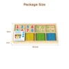 Montessori Children's Wooden Math Block Education Early Puzzle Learning Counting Stick Toy