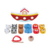 Wooden Noah's Ark Balance Blocks, 2 in 1 Animal Beaded and Balanced Educational Toys Preschool Learning Toys