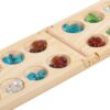 Mancala Game Set Foldable Family Kids Board Game Adult Portable Stone Set