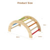 3 in 1 Toddler Rainbow Climbing Toy Set 3 Pieces Wooden Safe and Sturdy Kids Gym Climbing Toys for Toddlers