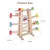 Children's educational games crazy speed wooden roller coaster track speed racing slide ball rolling game
