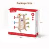 Children's educational games crazy speed wooden roller coaster track speed racing slide ball rolling game