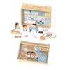 Wooden pet hospital game set early children's role play pet doctor set