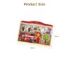 Wooden fire station toy set mini fire police station toy