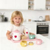 Wooden afternoon tea toy set role play game children's toy set suitable for boys and girls