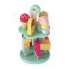 Wooden ice cream set Children's toys Educational pretend game Simulated ice cream afternoon tea