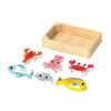 Wooden fruit vegetables seafood bread set Kitchen accessories toys Wooden pretend game simulation kitchen toys