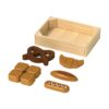 Wooden fruit vegetables seafood bread set Kitchen accessories toys Wooden pretend game simulation kitchen toys