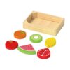 Wooden fruit vegetables seafood bread set Kitchen accessories toys Wooden pretend game simulation kitchen toys